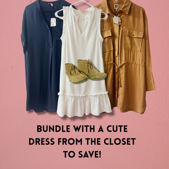 Toms Tan Wedge Ankle Boots - Picture 4 of 5